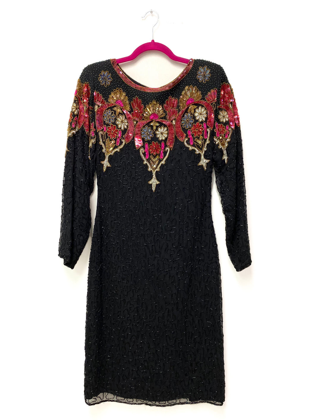 80's Beaded Dress (XS)