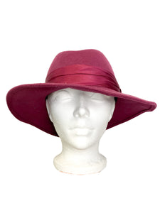 Burgundy Wool Hat