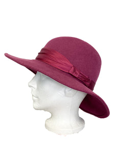Burgundy Wool Hat